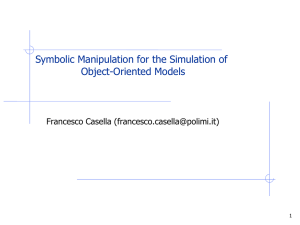 Symbolic manipulation of DAEs obtained from Modelica models