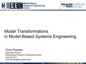 Model Transformations in Model-Based Systems