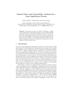 Dotted Chart and Control-Flow Analysis for a Loan Application