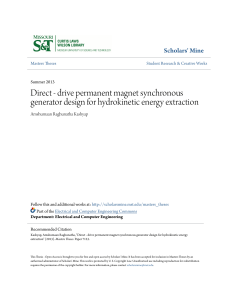 drive permanent magnet synchronous generator