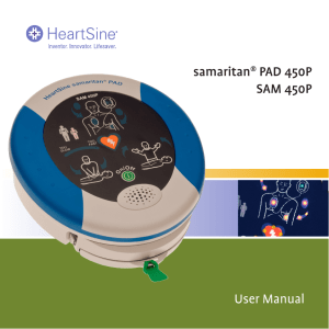 User Manual samaritan® PAD 450P SAM 450P