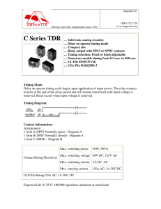 C Series TDR … Solid state analog circuitry