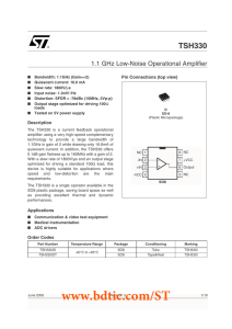 1.1 GHz Low-noise operational amplifier