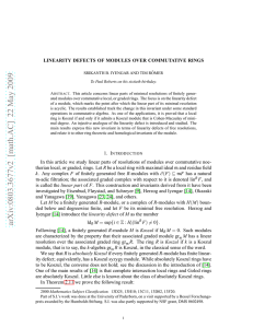 LINEARITY DEFECTS OF MODULES OVER COMMUTATIVE RINGS