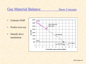 Gas Material Balance