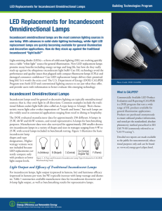 LED Replacements for Incandescent Omnidirectional Lamps
