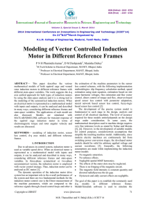 Modeling of Vector Controlled Induction Motor in Different Reference