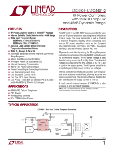 LTC4401-1/LTC4401-2 - RF Power Controllers