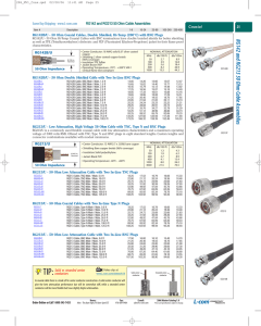 RG142 and RG213 50 Ohm Cable Assemblies - L-com