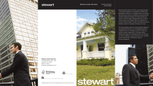 Stewart Lender Services 9700 Bissonnet, Suite 1500 Houston, TX