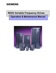 SED2 Variable Frequency Drives