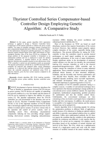 Thyristor Controlled Series Compensator-based