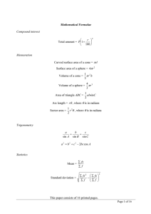 This paper consists of 16 printed pages. Mathematical Formulae