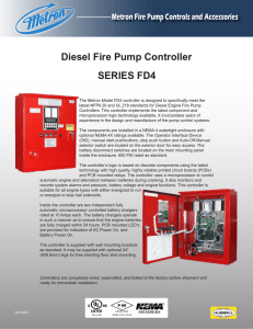 Diesel Fire Pump Controller SERIES FD4