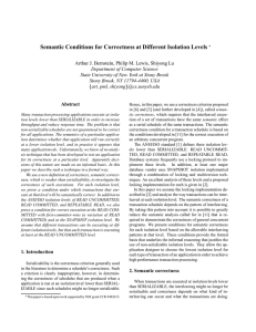 Semantic Conditions for Correctness at Different Isolation Levels