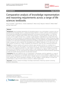 Comparative analysis of knowledge representation and reasoning