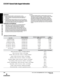 O-Z/Gedney Cable Supports Catalog Pages