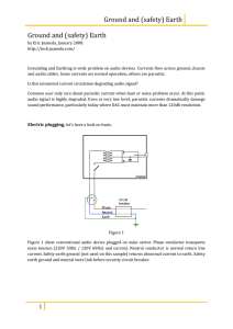 Ground and (safety) Earth - Eric Juaneda`s Audio Pages