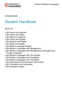 Student Handbook - University of Leicester