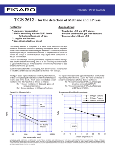 TGS 2612 - for the detection of Methane and LP Gas