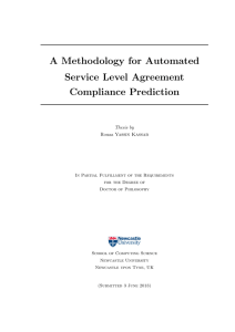 A Methodology for Automated Service Level Agreement Compliance