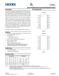 AZ4052 Description Features Applications Function Table Pin