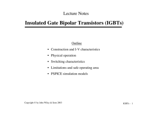 Insulated Gate Bipolar Transistors (IGBTs)