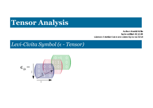 Tensor Analysis