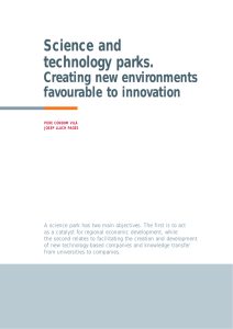 Science and technology parks.