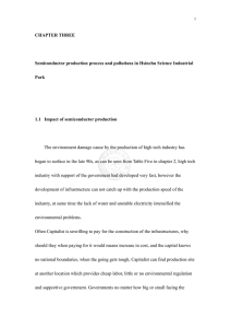 CHAPTER THREE Semiconductor production process and