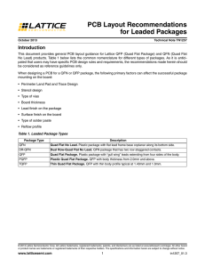 PCB Layout Recommendations for QFN Packages