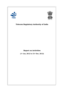 English  - Telecom Regulatory Authority of India