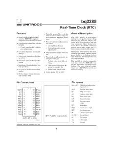 bq3285 - Real-Time Clock (RTC) (Rev. A)