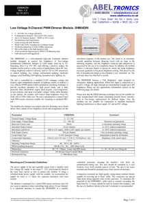 DIM84DIN 8 channel 12V / 24V 5A PWM LED Dimmer