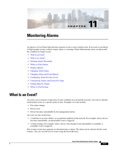 Monitoring Alarms