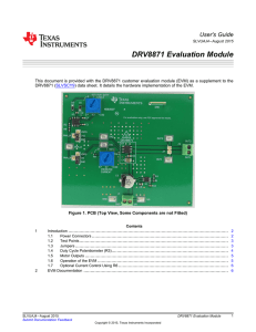 DRV8871 Evaluation Module