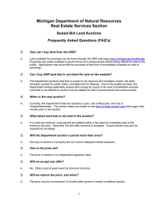 DNR Land Auction FAQ
