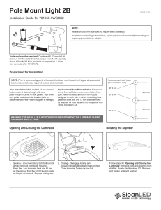 Pole Mount Light 2B Install Guide | SloanLED