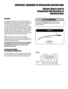 Release Device used in Conjunction with Operator on