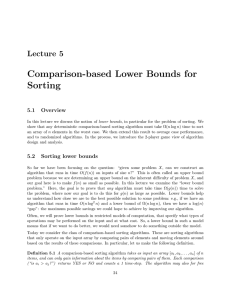 Comparison-based Lower Bounds for Sorting