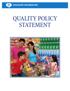 quality policy statement