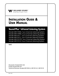 MOD 232 Manual - Williams Sound