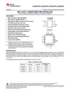 UC1845A-SP QML Class V, Current-Mode PWM