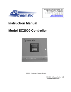 Model EC2000 Control (496kb pdf)