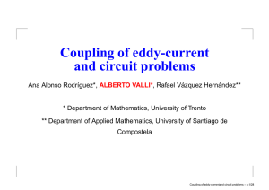 Coupling of eddy-current and circuit problems