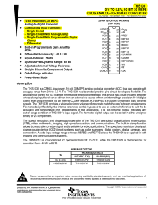 3-V to 5.5-V, 10-Bit, 30 MSPS CMOS Analog-to