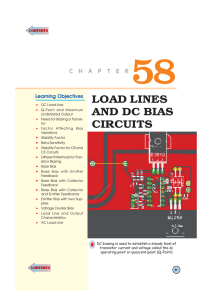 load lines and dc bias circuits