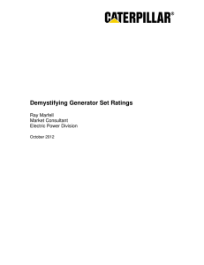 Demystifying Generator Set Ratings