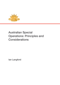 Australian Special Operations: Principles and