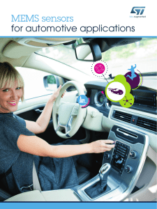 MEMS sensors for automotive applications